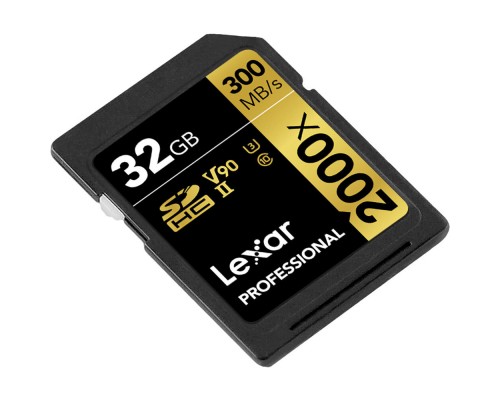 Карта пам'яті Lexar 32GB SDHC class 10 UHS-II V90 U3 2000x (LSD2000032G-BNNNG)