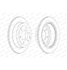 Гальмівний диск FERODO DDF1965C