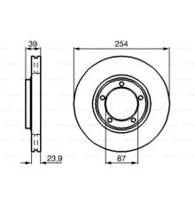 Гальмівний диск Bosch 0 986 478 714