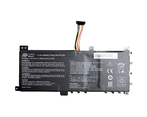 Акумулятор до ноутбука ASUS V451L (B41N1304) 14.4V 2600mAh PowerPlant (NB431403) 