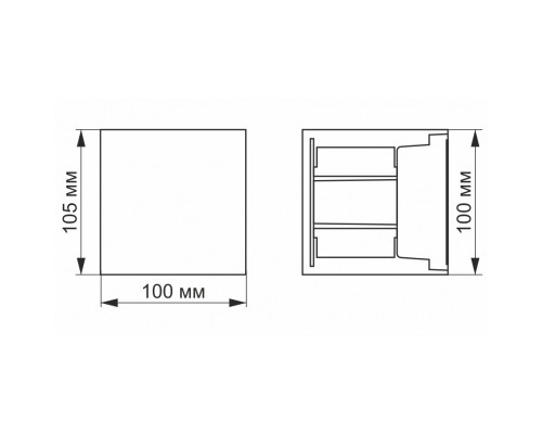 Світильник Videx LED AR04 IP54  6W 2700K (VL-AR04-062W)