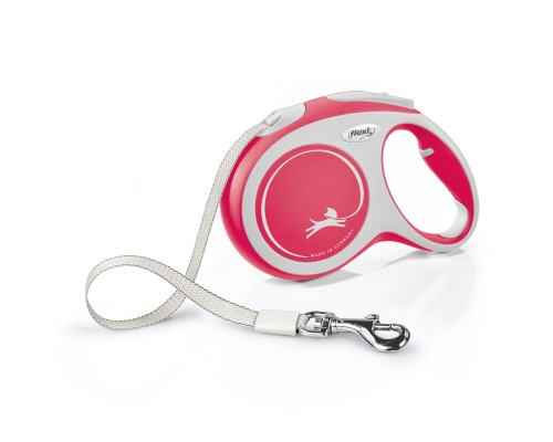 Повідок для собак Flexi New Comfort L стрічка 5 м (червоний) (4000498043707)
