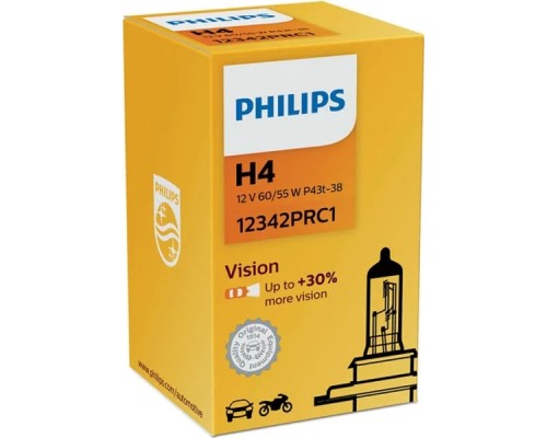 Автолампа Philips 12342PRC1 H4 12V 60/55W (2361)