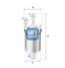 Фільтр паливний UFI 31.833.00