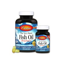 Жирні кислоти Carlson Риб'ячий Жир, Смак Лимона, The Very Finest, 120+30 желатинов (CL1634)