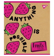Зошит Yes А5 Fruits Color Крафт 18 аркушів лінія 5 дизайнів (765097)