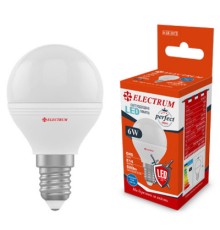 Лампочка Electrum D45 6W PA LB-32/1 Е14 4000K PERFECT (A-LB-1872)