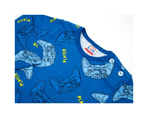 Піжама дитяча Breeze з довгим рукавом (16745-74B-blue)