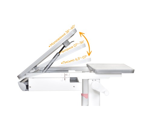 Парта Mealux Edmonton Multicolor Pink Lite (BD-610 W/MC + PN Lite)