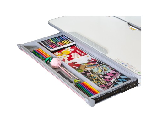 Парта Mealux Edmonton Multicolor Pink Lite (BD-610 W/MC + PN Lite)