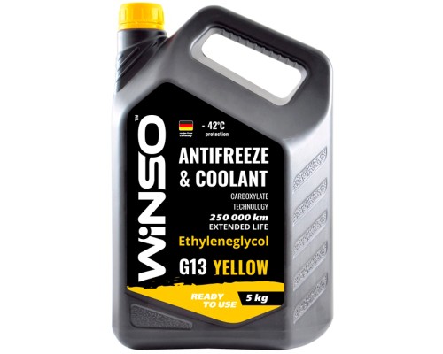 Антифриз WINSO WINSO YELLOW G13 yellow 5kg (880930) 