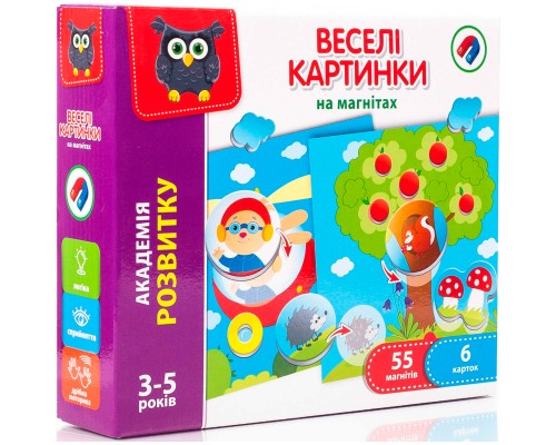 Розвиваюча іграшка Vladi Toys Гра Веселі картинки магнітна (укр) (VT5422-06) Розвиваюча іграшка Vladi Toys Гра Веселі картинки магнітна (укр) (VT5422-06)