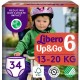 Підгузки Libero Up&Go Розмір 6 (13-20 кг) 34 шт (7322541742861)