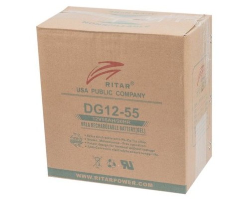 Батарея до ДБЖ Ritar GEL DG12-55 12V-55Ah (DG12-55) 