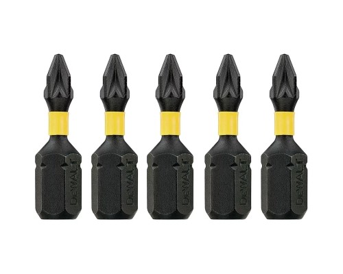 Набір біт DeWALT IMPACT TORSION, ударні, Pozidriv, Pz1, L=25 мм, 5 шт (DT7386T)