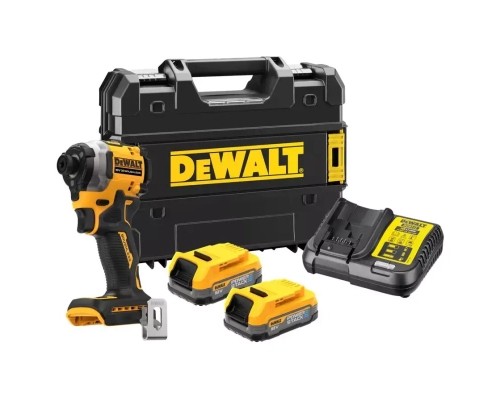 Шуруповерт DeWALT 18 В XR Li-lon PowerStack 2x1.7Ah, 206 Нм, кейс TSTAK (DCF850E2T)