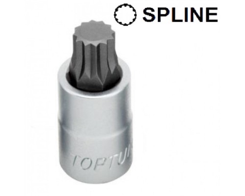 Головка торцева Toptul SPLINE M16 L55мм 1/2