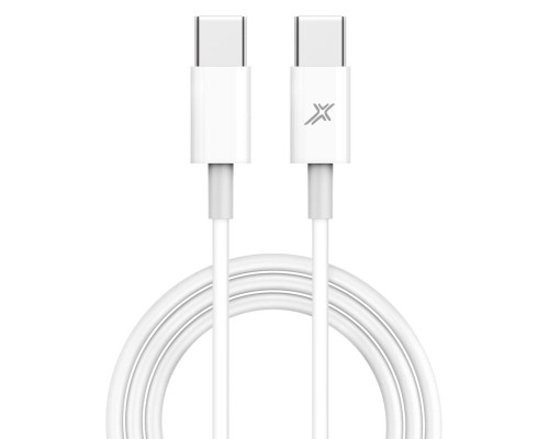 Дата кабель USB-C to USB-C 1.0m 20W CC-03W White Grand-X (CC-03W)
