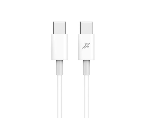 Дата кабель USB-C to USB-C 1.0m 20W CC-03W White Grand-X (CC-03W)