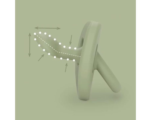 Пустушка Suavinex Colour Essence силіконова, анатомічна, 6-18 міс. зелена (308078)