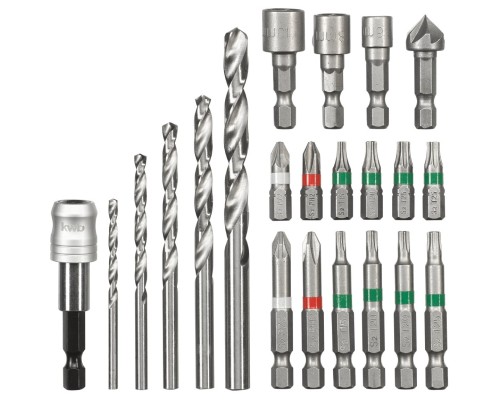 Набір свердл і біт Einhell KWB, 22 шт, кейс S-Box (108806)