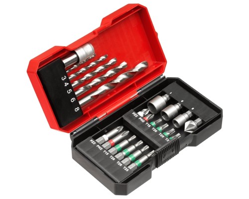 Набір свердл і біт Einhell KWB, 22 шт, кейс S-Box (108806)