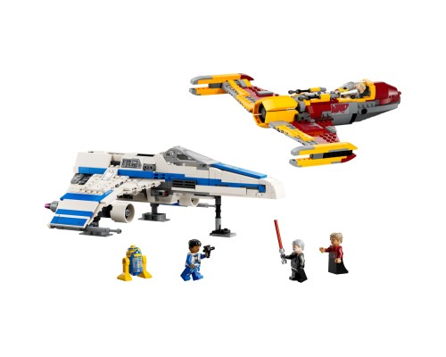 Конструктор LEGO Star Wars Винищувач Нової Республіки E-Wing проти Зоряного винищувача Шин Хаті 1056 деталей (75364)