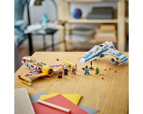 Конструктор LEGO Star Wars Винищувач Нової Республіки E-Wing проти Зоряного винищувача Шин Хаті 1056 деталей (75364)