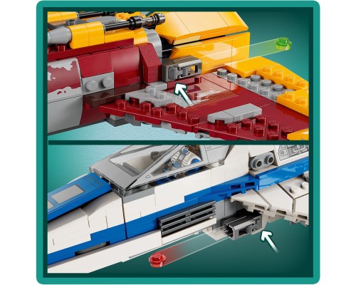 Конструктор LEGO Star Wars Винищувач Нової Республіки E-Wing проти Зоряного винищувача Шин Хаті 1056 деталей (75364)