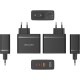 Зарядний пристрій Vention 3xUSB 100W GaN (2хUSB-C+USB-A) black (FEGB0-EU)