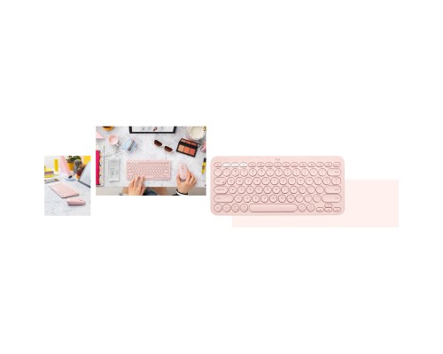 Клавіатура Logitech K380s Multi-Device Bluetooth UA Rose (920-011853)