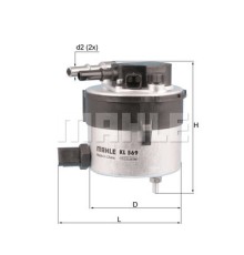 Фільтр паливний Champion KL569