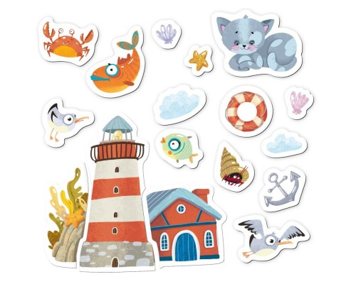 Навчальний набір DoDo Магнітна гра Котик-морячок (200235)