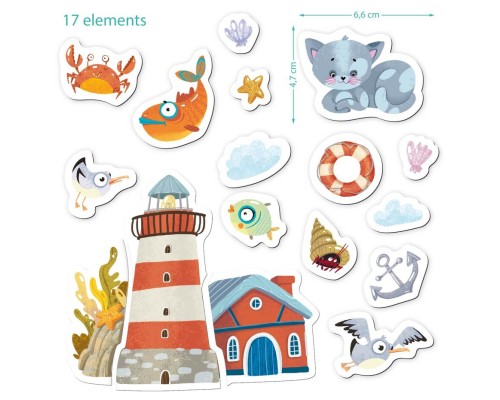 Навчальний набір DoDo Магнітна гра Котик-морячок (200235)