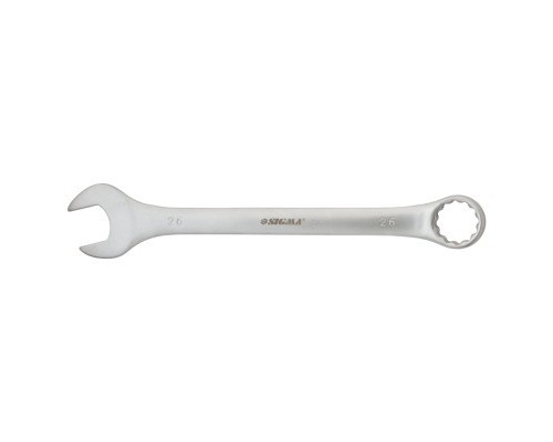 Ключ Sigma ріжково-накидний 26мм CrV satine з підвісом (6021711)