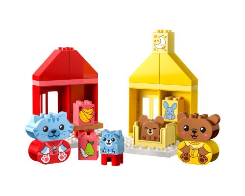 Конструктор LEGO DUPLO My First Повсякденні процедури: Час вечері й сну 28 деталей (10414)