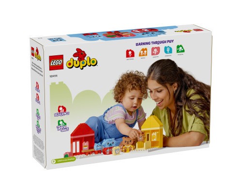 Конструктор LEGO DUPLO My First Повсякденні процедури: Час вечері й сну 28 деталей (10414)