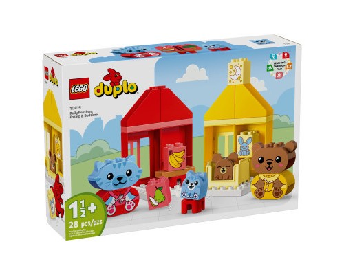 Конструктор LEGO DUPLO My First Повсякденні процедури: Час вечері й сну 28 деталей (10414)