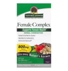 Трави Nature's Answer Женский травяной комплекс, 800 мг, Female Complex, Herbal Combination, 90 (NTA-16032)