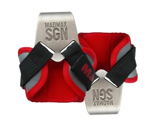 Гаки для тяги на зап'ястя MadMax MFA-330 Lat Hooks Antic silver/Grey/Red (MFA-330-U)
