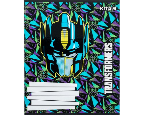 Зошит Kite Transformers 12 аркушів, коса лінія (TF24-235)
