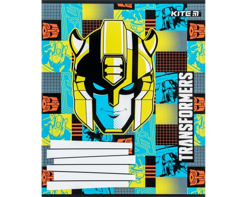 Зошит Kite Transformers 12 аркушів, коса лінія (TF24-235)