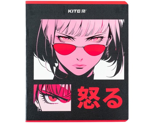 Зошит Kite Anime 48 аркушів, клітинка (K24-259-2)