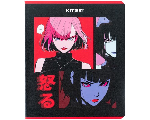 Зошит Kite Anime 48 аркушів, клітинка (K24-259-2)
