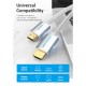 Кабель мультимедійний HDMI to HDMI 10.0m V2.0 4K 60Hz Silver Metal Type Vention (AABIL)