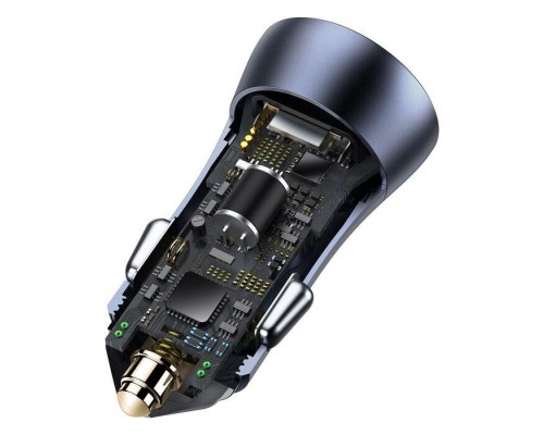 Зарядний пристрій Baseus Golden Contactor Pro Dual Quick 1 USB QC 3.0 + Type-C PD (40W) Black (TZCCJD-0G)