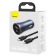 Зарядний пристрій Baseus Golden Contactor Pro Dual Quick 1 USB QC 3.0 + Type-C PD (40W) Black (TZCCJD-0G)