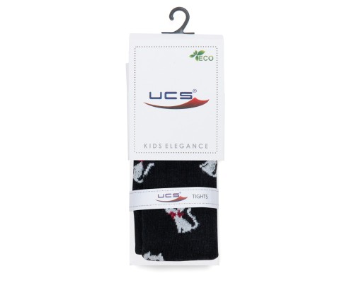 Колготки дитячі UCS Socks з котиками (M0C0301-2117-1G-black)