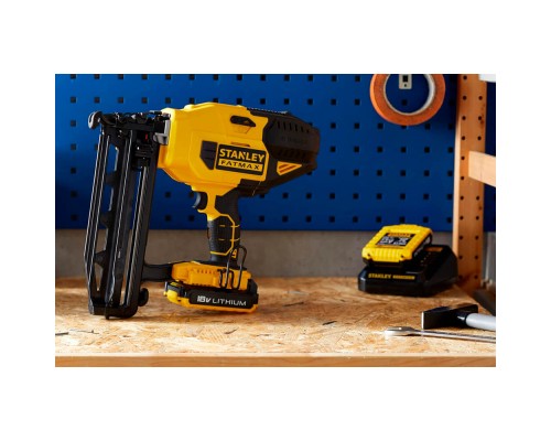 Цвяхозабивач Stanley FatMax, 18V, цвяхи 1.6/64 мм, 2.6 кг, 2x2Ah, ЗП, кейс (FMC792D2)