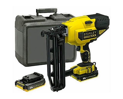 Цвяхозабивач Stanley FatMax, 18V, цвяхи 1.6/64 мм, 2.6 кг, 2x2Ah, ЗП, кейс (FMC792D2)